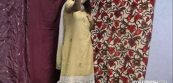  Rupali Indian Girl In Shalwar Suit Stripping Show